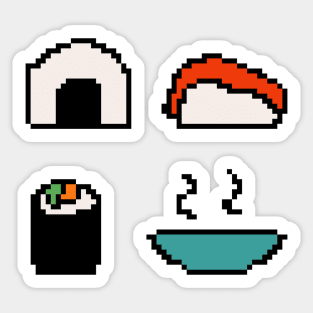 Japanese Food Pixel Art Sticker